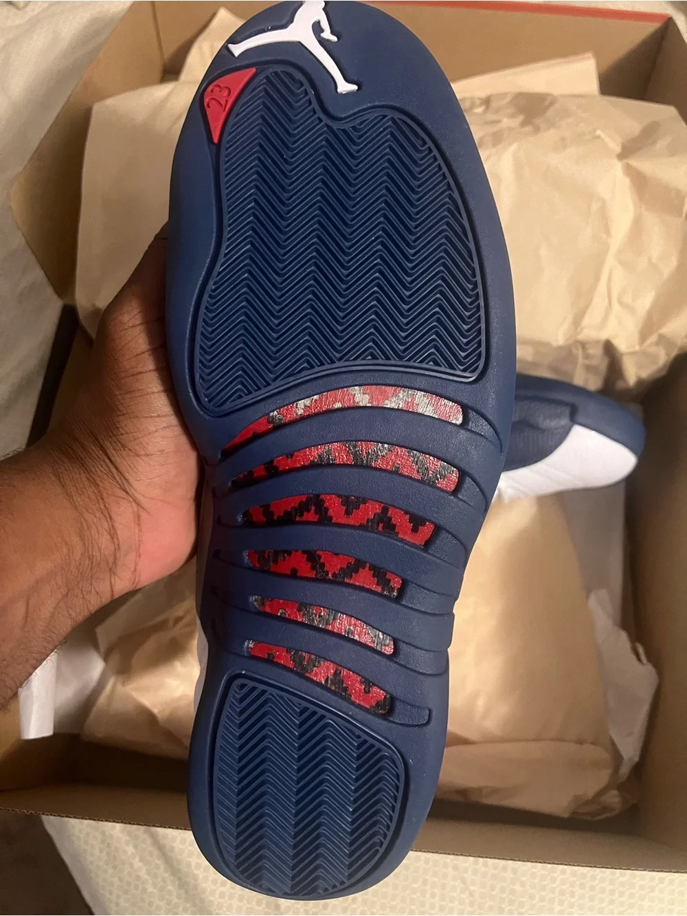 Bran New-Nike Air Jordan Retro 12 French Blue 2025 White CT8013-114 Men & GS